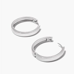 Kendra Scott Sterling Silver Flat Hoop Earrings